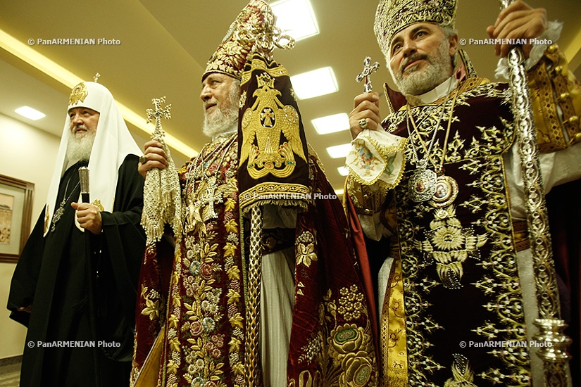 Մոսկվայի նորակառույց առաջնորդանիստ Սուրբ Պայծառակերպություն եկեղեցու օծման արարողությունը