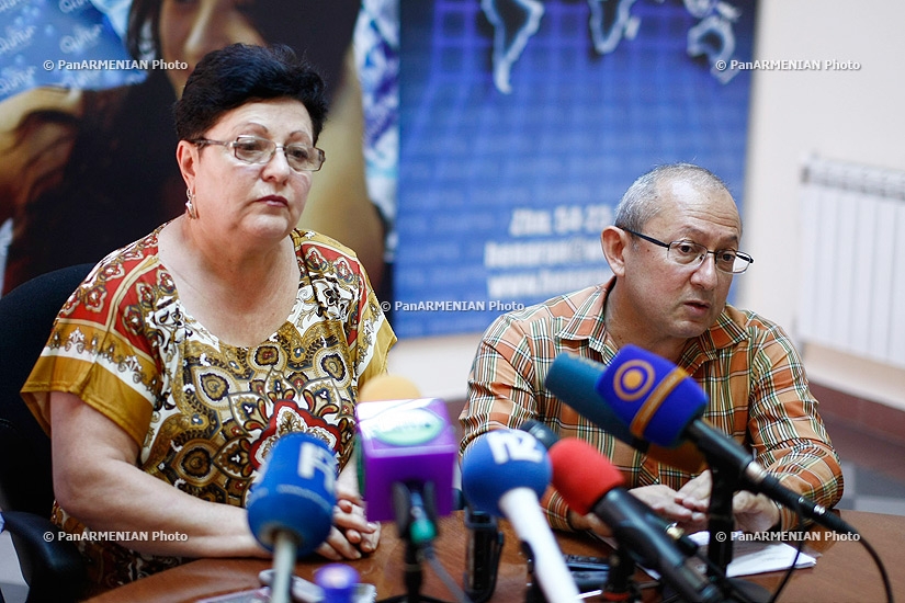 Press conference of Minas Beluyan, Sofia Asatryan and Murad Sargsyan