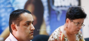 Press conference of Minas Beluyan, Sofia Asatryan and Murad Sargsyan