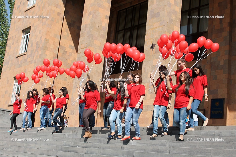 YSU Student Council organized an event,  dedicated to the 22nd anniversary of the Independence of Republic of Armenia