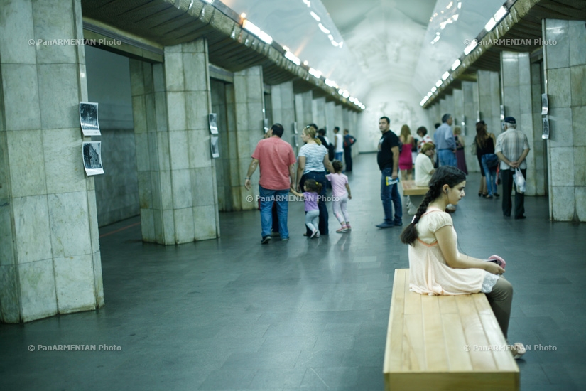  «Երևան. Հայացք XXI-րդ դարից» լուսանկարչական ցուցահանդեսի բացումը  մետրոպոլիտենի 5 կայարանում 