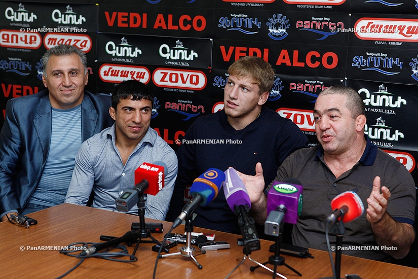 Press conference of Roman Amoyan, Artur Aleksanyan and Levon Julfalakyan