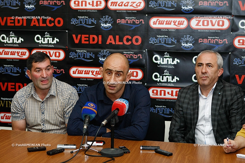 Press conference of Arayik Baghdasaryan, Hrant Yenokyan and Artur Arakelyan 