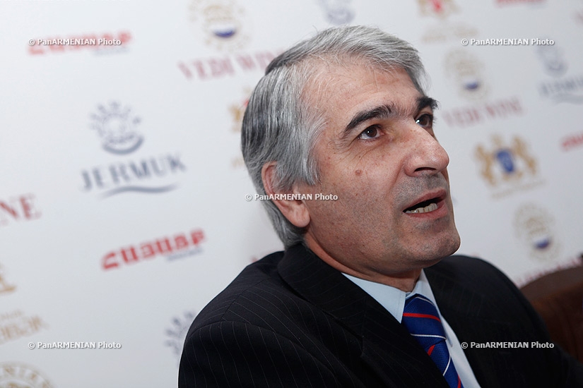 Пресс-конференция главы Государственного союза работодателей Армении Гагика Макаряна