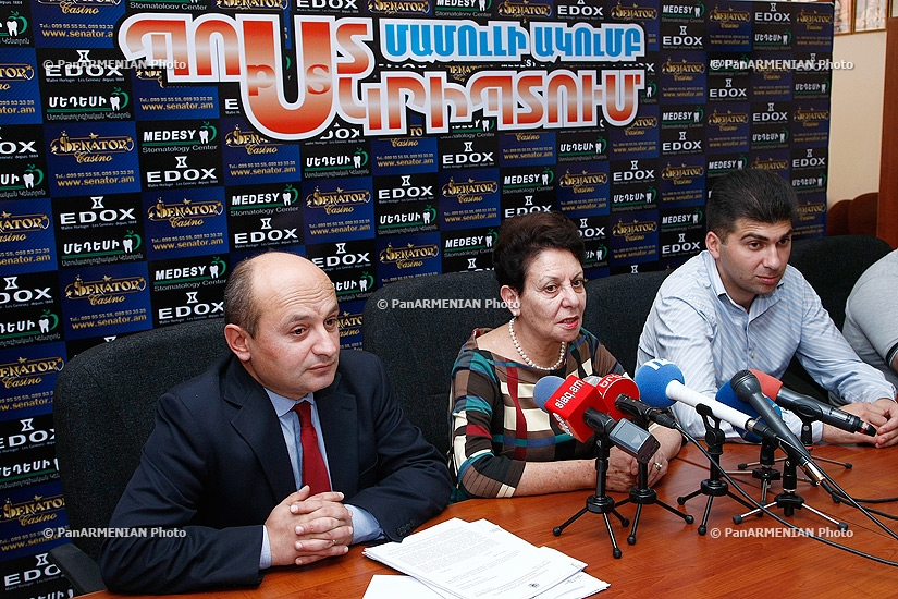 Անահիտ Բախշյանի, Ստյոպա Սաֆարյանի և Դավիթ Սանասարյանի մամուլի ասուլիսը