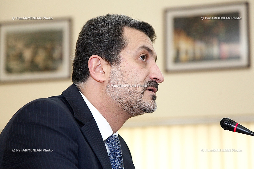 Press conference of  Yerevan Deputy Mayor Aram Sukiasyan
