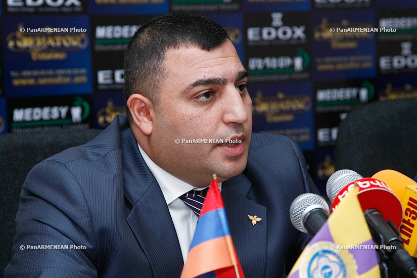 Press conference of Etchmiadzin Mayor Karen Grigoryan 