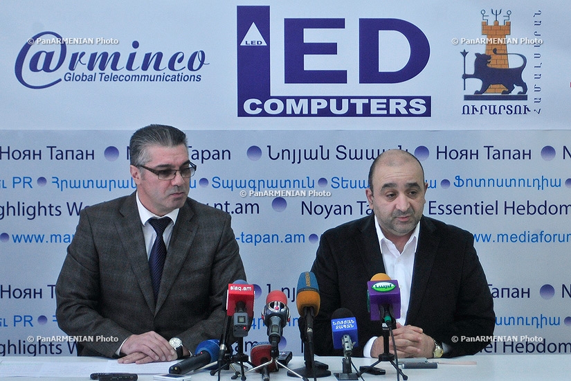 Press conference of Armenia's Medicine Producers and Importers Union chairman Samvel Zakaryan and Director of Likvor CJSC Sergey Matevosyan 