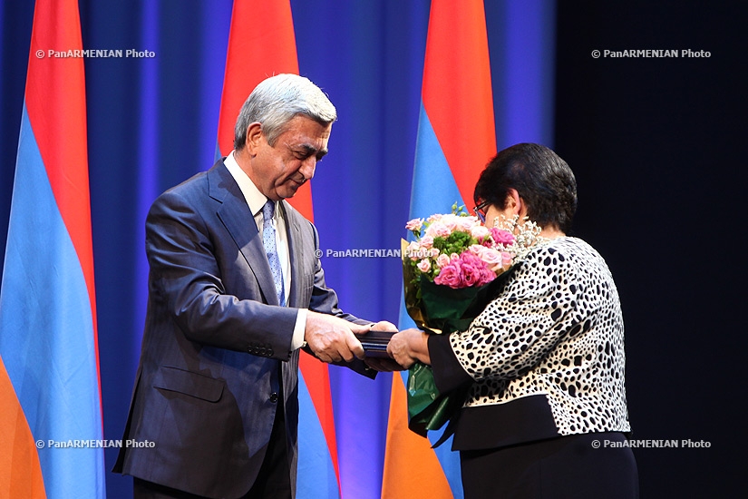 Президент Армении Серж Саргсян принял участие в торжественном заседании, посвящённом 70-летию Национальной академии наук РА
