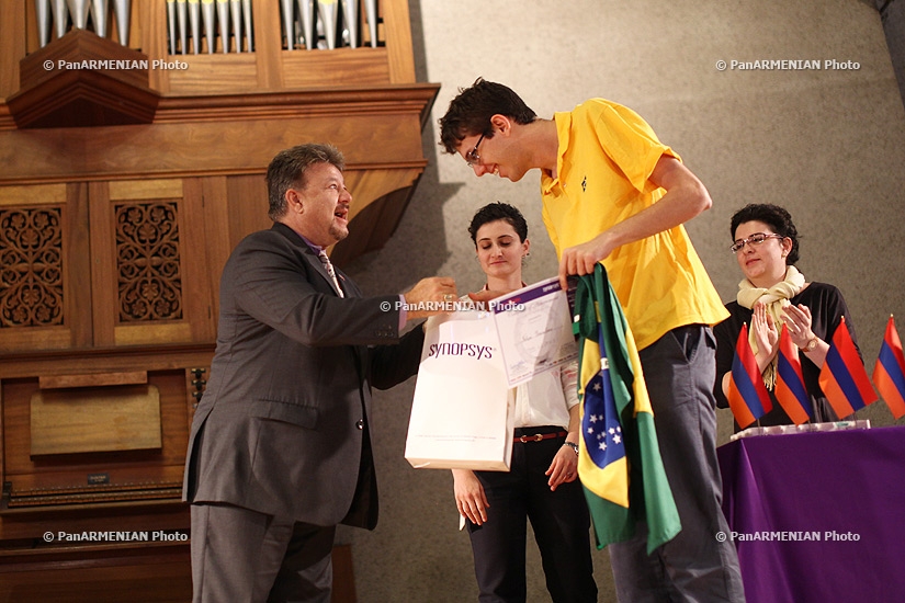 Awarding ceremony of 8th International Microelectronics Olympiad of Armenia