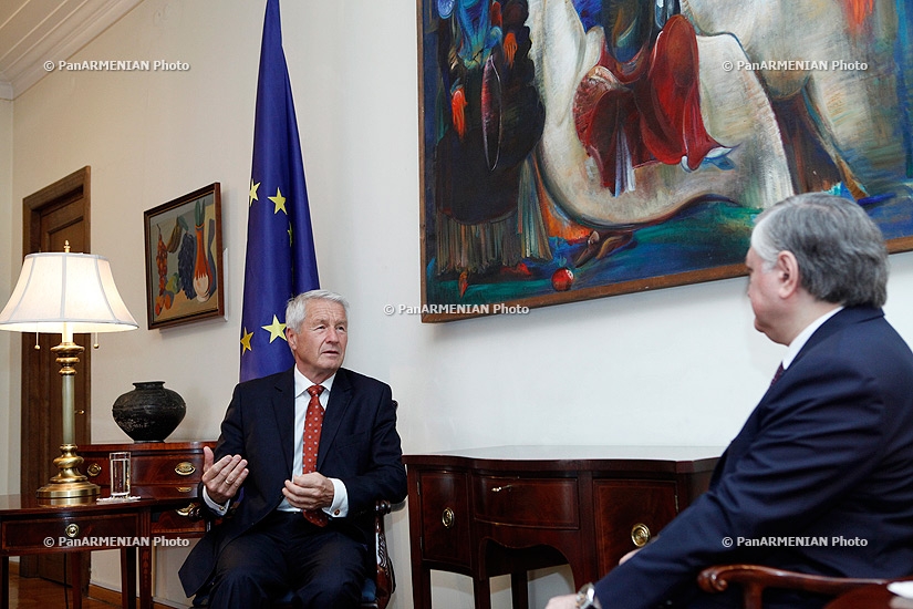ՀՀ ԱԳ նախարար Էդվարդ Նալբանդյանը ընդունեց  ԵԽ Գլխավոր քարտուղար Թորբյորն Յագլանդին