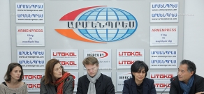 Пресс-конференция о программе, заключенной между Высшей школой национальной архитектуры Лиона и Ереванским государственным университетом архитектуры и строительства