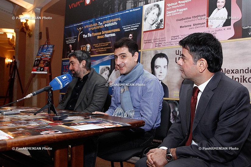 Press conference on closing concert o7th International Music Festival, dedicated to the 110th anniversary of Aram Khachaturian