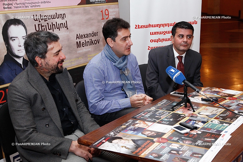 Press conference on closing concert o7th International Music Festival, dedicated to the 110th anniversary of Aram Khachaturian