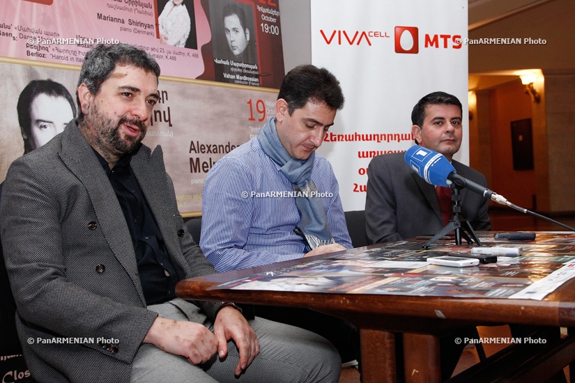 Press conference on closing concert o7th International Music Festival, dedicated to the 110th anniversary of Aram Khachaturian