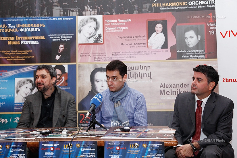 Press conference on closing concert o7th International Music Festival, dedicated to the 110th anniversary of Aram Khachaturian