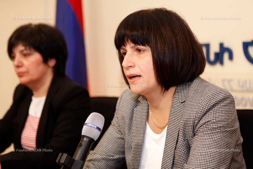 Пресс-конференция первого замминистра экономики РА Карине Минасян