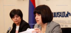 Пресс-конференция первого замминистра экономики РА Карине Минасян