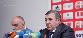 Пресс-конференция главы Федерации Футбола Армении Рубена Айрапетяна  