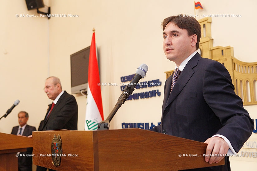 RA Govt.: Joint press conference of Deputy PMs of Iraq and Armenia Rowsch Nuri Shaways and Armen Gevorgyan