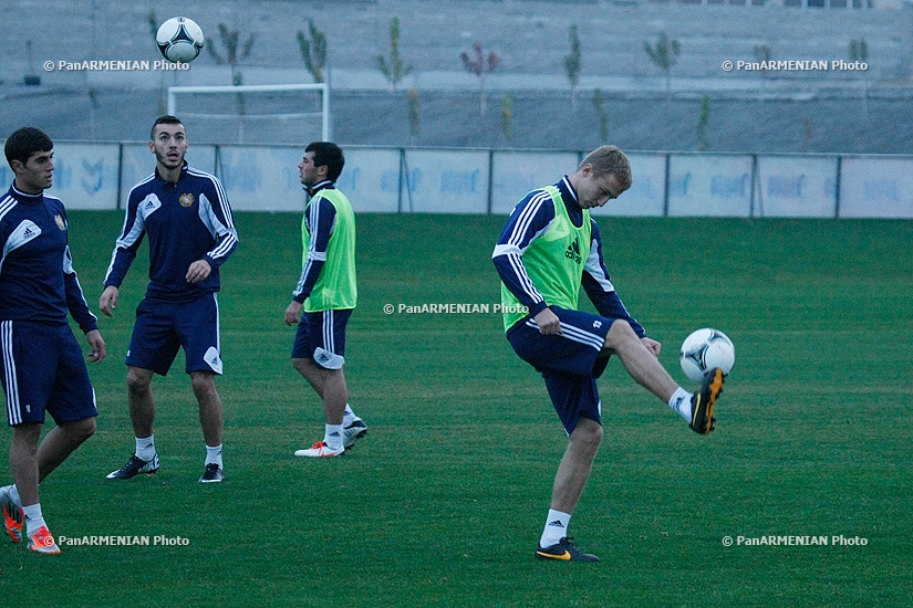 Open training of Armenian national youth team