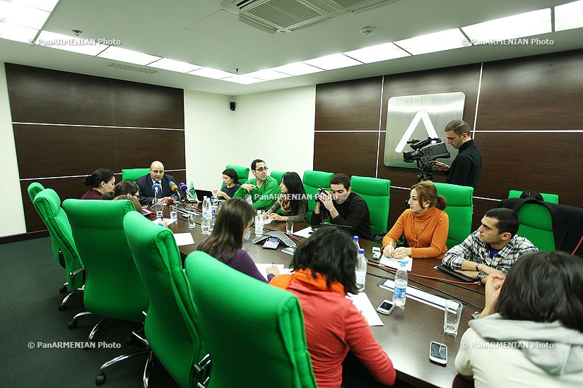 Press conference of Tigran Jrbashyan