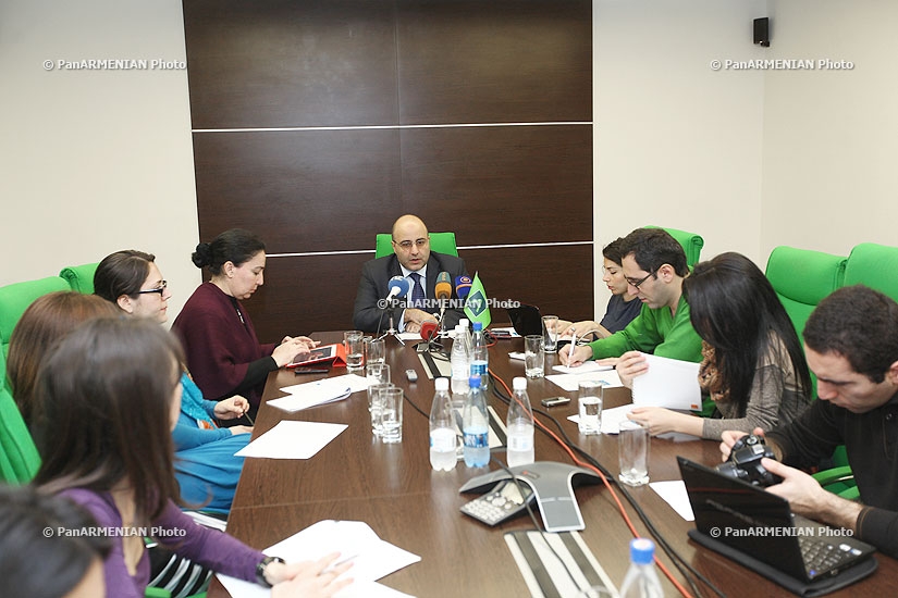 Press conference of Tigran Jrbashyan