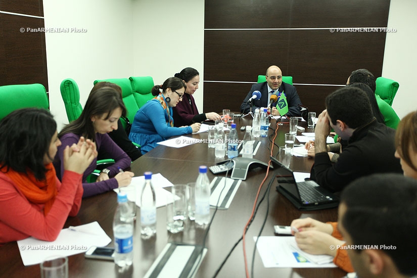 Press conference of Tigran Jrbashyan