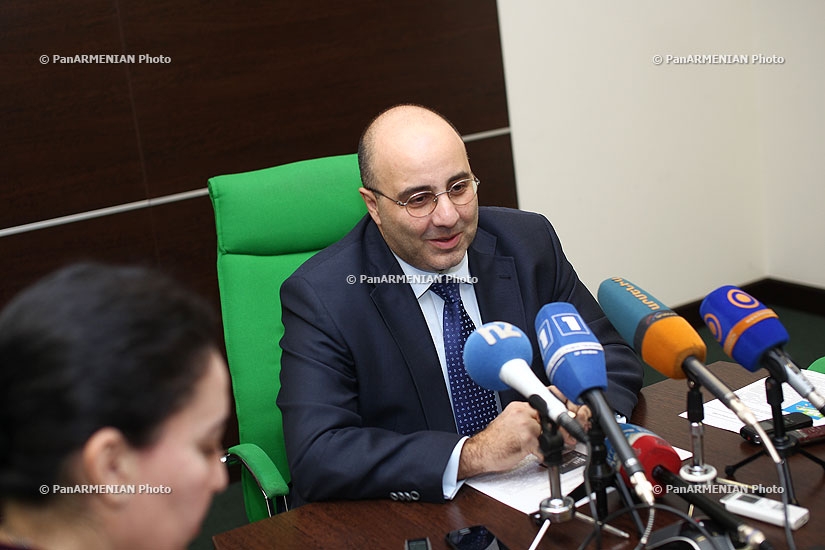 Press conference of Tigran Jrbashyan