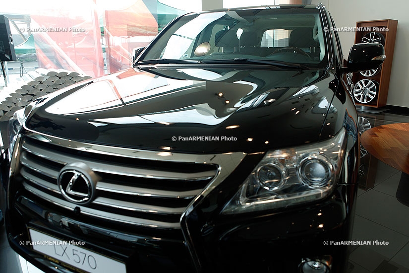 RA Prime minister Tigran Sargsyan attends the opening of Lexus motor show