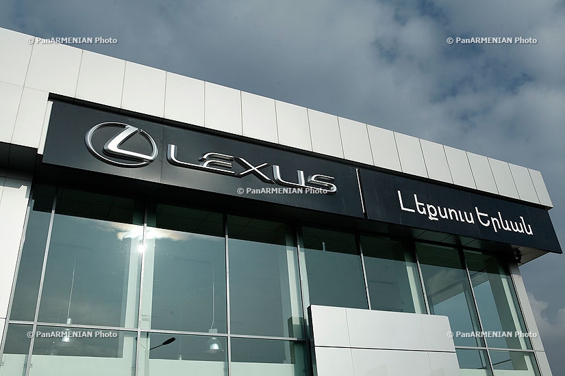 RA Prime minister Tigran Sargsyan attends the opening of Lexus motor show