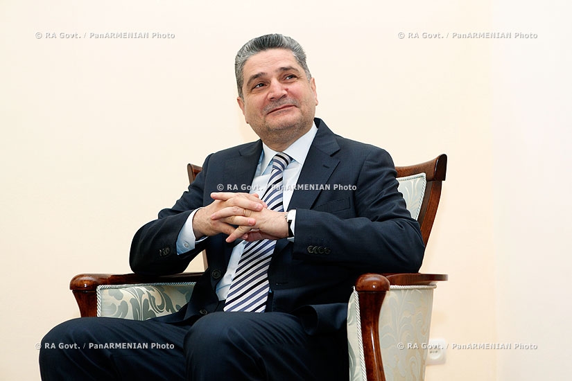 RA Govt. Prime minister Tigran Sargsyan receives Boris Eifman, People's Artist of Russia