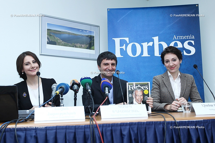 Пресс-конференция, посвященная выпуску журнала Forbes в Армении