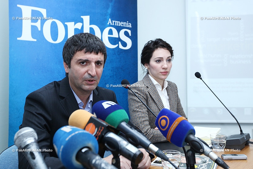 Пресс-конференция, посвященная выпуску журнала Forbes в Армении