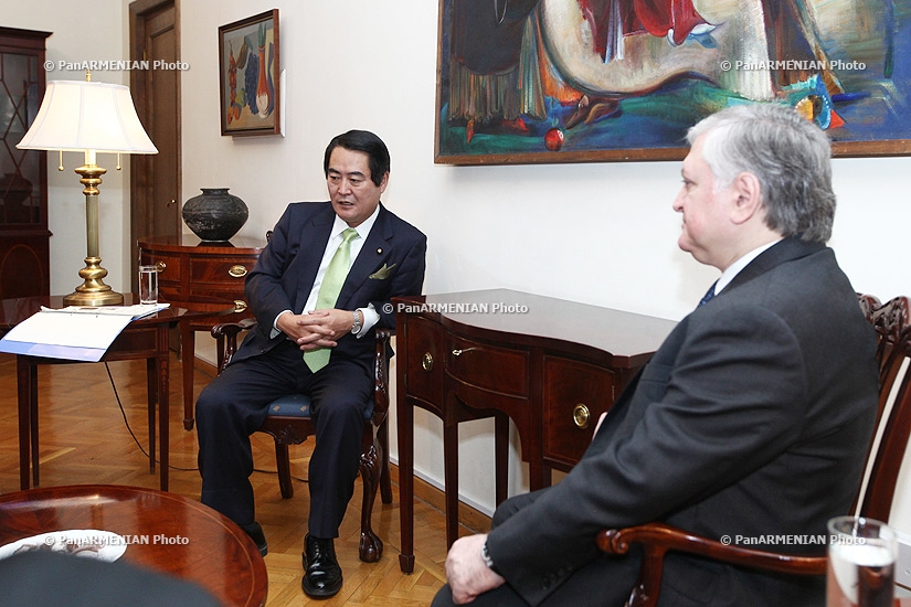 RA Minister of Foreign Affairs Edward Nalbandyan receives Deputy Foreign Minister of Japan Hisashi Tokunaga