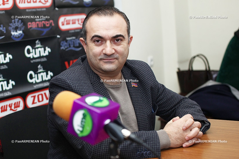 Press conference of RPA MP Karine Achemyan and  Heritage party MP Tevan Poghosyan