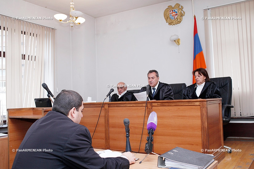 Court session. The acquitted over Mataghis case against Gagik Jhangiryan