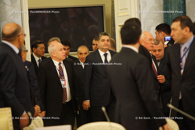 RA Govt. Prime minister Tigran Sargsyan  participates in a CIS Council of Heads of Government meeting