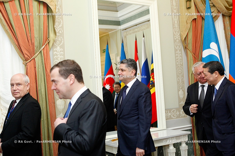 RA Govt. Prime minister Tigran Sargsyan  participates in a CIS Council of Heads of Government meeting