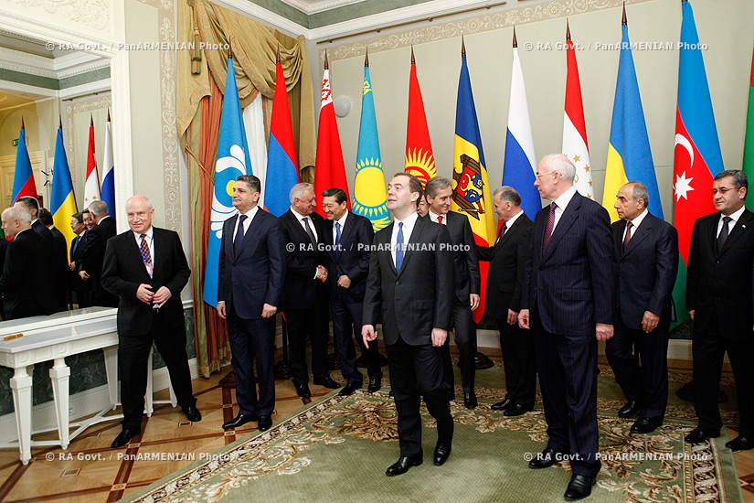 RA Govt. Prime minister Tigran Sargsyan  participates in a CIS Council of Heads of Government meeting