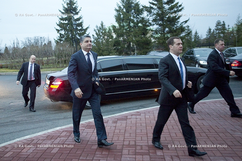 RA Govt. Meeting of Armenian and Russian  government delegations