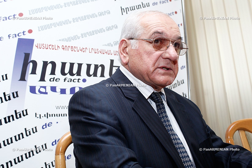 Press conference of Garnik Margaryan, the head of Homeland and Honor party