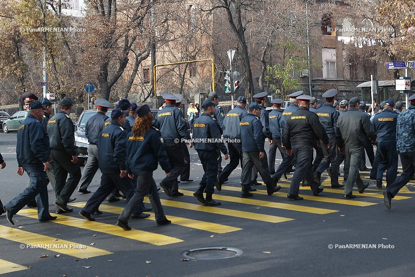 March to the presidential office with a demand of President Serzh Sargsyan’s resignation
