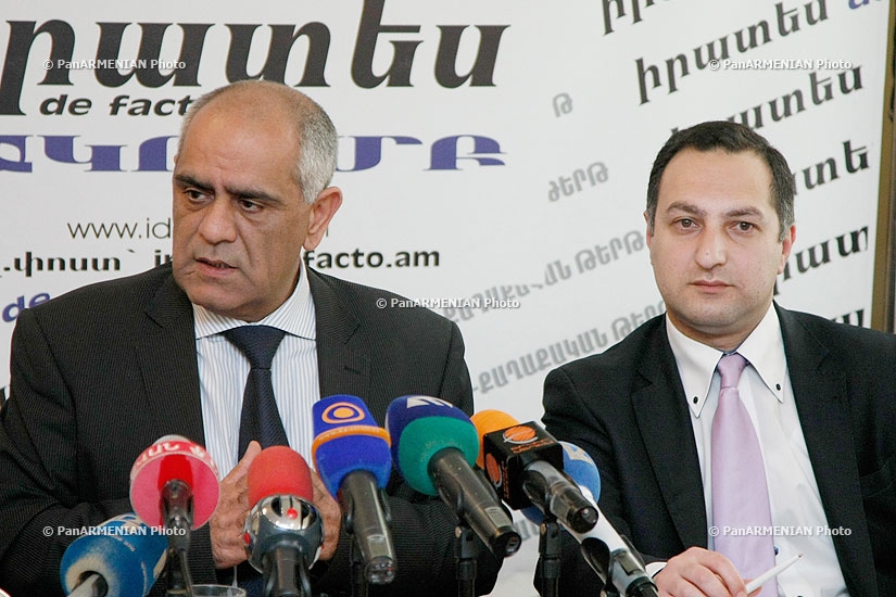 Press conference David Melkonyan and Arayik Stepanyan