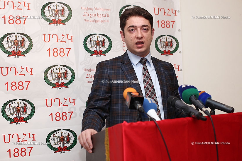 Пресс-конференция Нарека Галстяна, новоизбранного председателя Социал-демократической партии «Гнчакян» 
