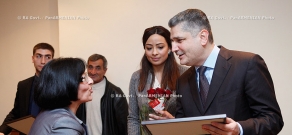 RA Govt. Prime Minister Tigran Sargsyan meets with pedagogues, retrained in the centers of the Russian language