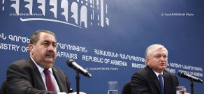 Совместная пресс-конференция Министра иностранных дел РА Эдварда Налбандяна и Министра иностранных дел Ирака Хошияр Зебари