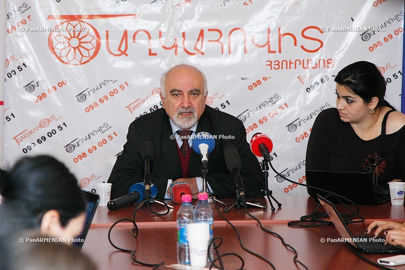 Press conference of National Self Determination Union's leader Paruyr Hayrikyan 