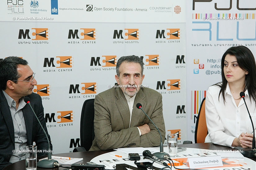 Press conference of Iranian ambassador to Armenia Mohammad Reisi