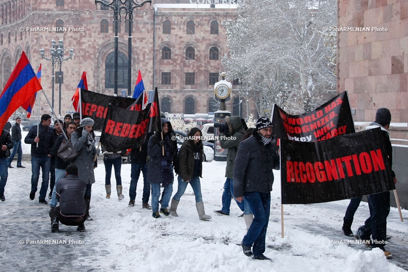 Protest against Turkish Foreign Minister Ahmet Davutoğlu's visit to Yerevan and anti-Armenian activities in Turkey